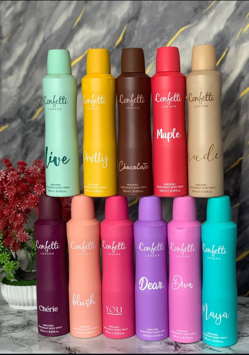 Confetti body spray 