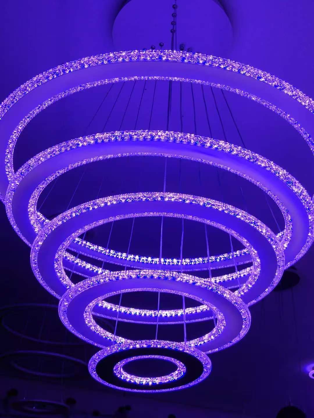 Multi ring LED Chandelier 